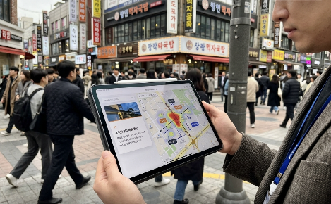 상권 유동인구와 체류 동선 분석